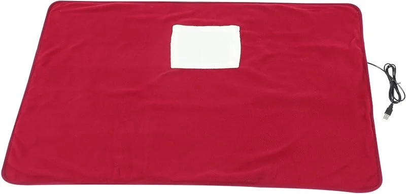 UKCOCO USB Heizmatte für Hunde und Katzen, 5v 5-6w Polyester Rot — Heizung Warmepumpe