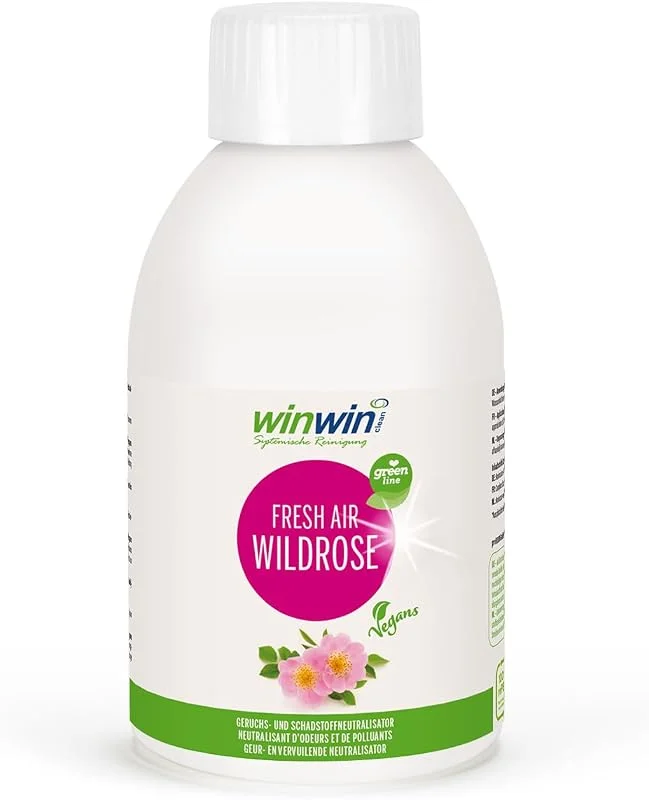 winwinCLEAN® Veganes Raumluftdeo WILDROSE I Luftreinigungs-Konzentrat — Luftbefeuchter