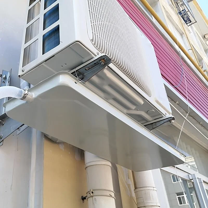 Abflusswanne für Klimaanlagen, verzinktes Eisen, für Split-Systeme im Freien, unverzichtbares AC-Zubehör für Wärmepumpen-Installation — Heizung Warmepumpe