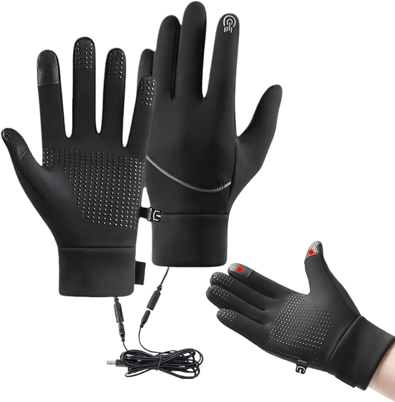 Beheizte Handschuhe für Herren, warm, winddicht, warm — Heizkleidung
