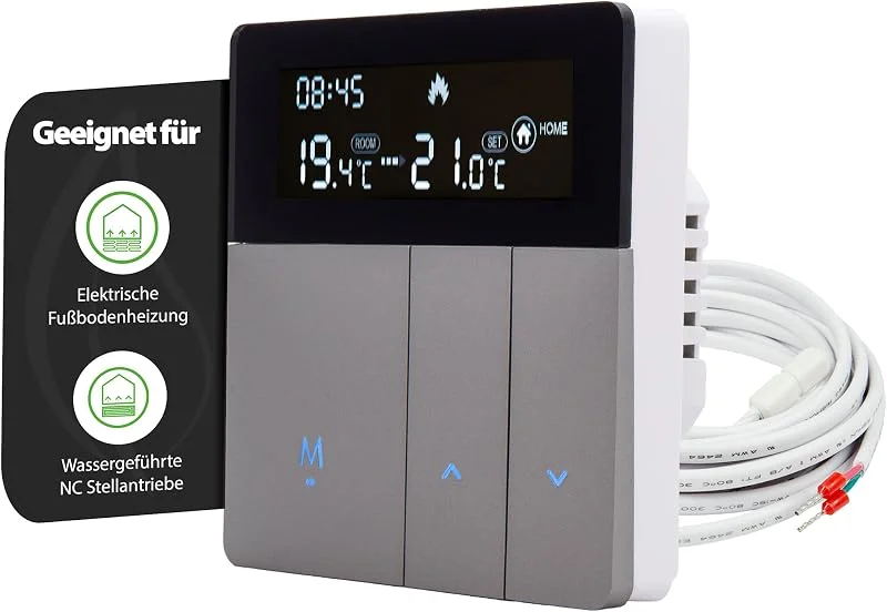 Smart WiFi Thermostat mit App für Fußbodenheizung Heizkörper Digital Regler — Heizung Warmepumpe