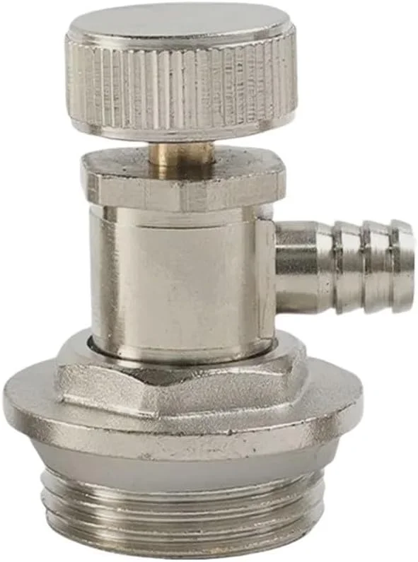 Heizkörper Entlüftungsschlüssel aus Messing – Robuster Vierkantschlüssel für Heizung entlüften – Schnellentlüfter mit 360° Drehung – Für Fußbodenheizung & Radiator – 41.7x20mm Silber(1 inch) — Heizung Warmepumpe