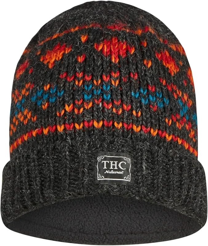 THC Schafwoll Rollcap 819, Schafwolle, Strickmütze, Rollcap, Woll-Mütze, Schafwollmütze, Wintermütze — Heizkleidung