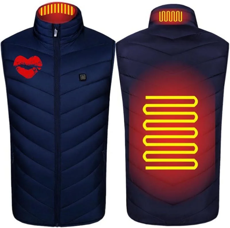 Battnot Beheizte Weste Herren Damen Heizweste, Beheizbare Weste Jacke Heizweste, Unisex Wärmende Wärmeweste Waschbar Heizjacke Beheizbare Weste, Heizweste für Damen Herren Winterweste für Outdoor — Heizkleidung