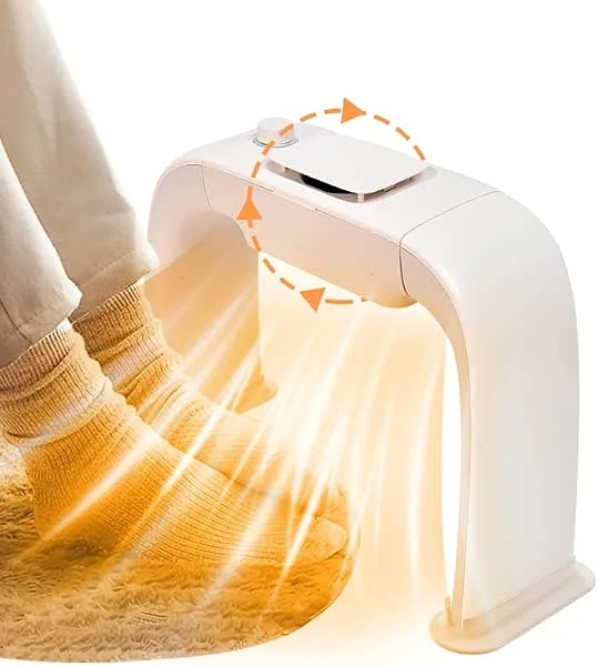 Heizlüfter Energiesparend, Elektrischer Fußwärmer Für Büro Schreibtisch, Heizung Fusswärmer Untertisch, 300W Thermostat Einstellbare Temperatur Foot Warmer, Geschenk für Frauen Männer, Beige — Heizung Warmepumpe