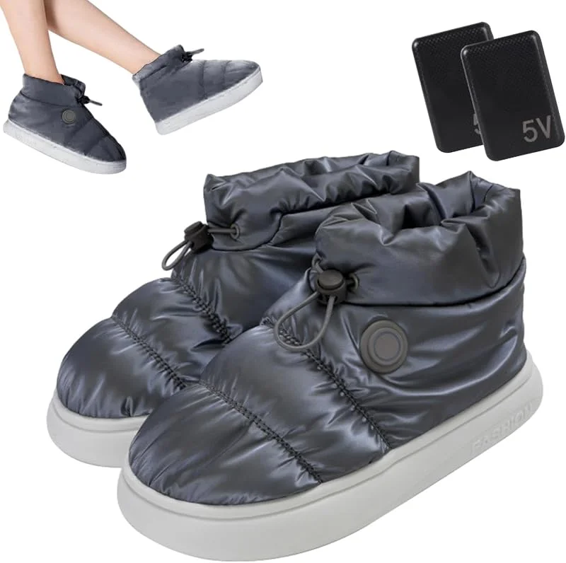 Beheizte Schuhe wiederaufladbar, elektrische Heizschuhe - Beheizte Füße, warme Schuhe, Schnell erhitzende Schuhe für Männer, elektrische Fußwärmerschuhe, für Männer Unisex Indoor Outdoor Füße warm — Heizkleidung