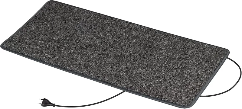 Büroheizung Infrarot Heizteppich für Home Office & Büro, Anthrazit 50x100cm Teppichheizung 64 Watt 230V — Heizung Warmepumpe