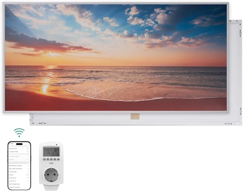 EMKE Infrarotheizung Bild (Meeresblick), 1200 W, 1195 × 595 mm — Heizung Warmepumpe