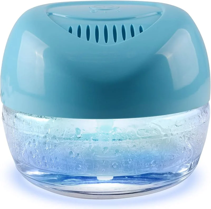 Luftreiniger auf Wasserbasis, Lufterfrischer und Lufterfrischer mit 7 LED-Farbwechsel-Licht für Räume (blau) — Luftbefeuchter