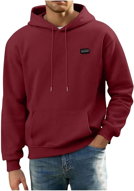 Beheizbare Hoodie Herren Winter Beheizbarer Pullover Warm Kapuzenpullover — Heizkleidung