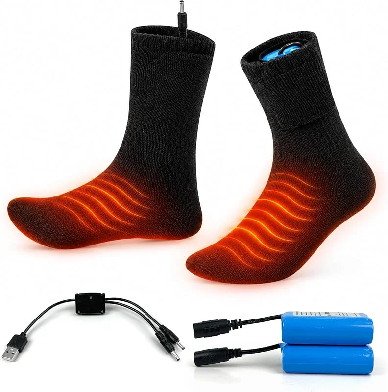 KEAGAN Beheizte Socken für Herren Damen mit 4000mAh Wiederaufladbaren Akkus — Heizkleidung