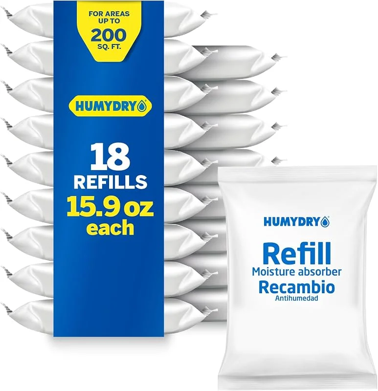 HUMYDRY Nachfüllpackung für Feuchtigkeitsabsorber, geruchlos, 450 ml, 3 Stück — Luftbefeuchter