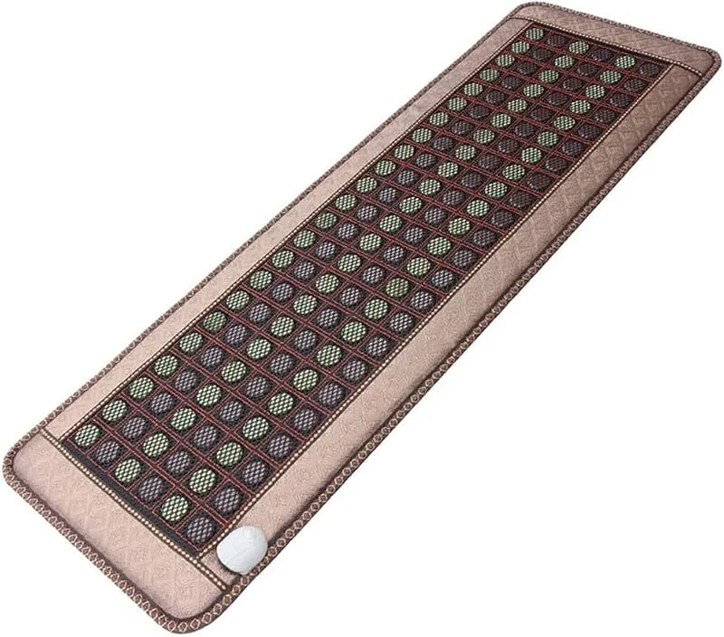 Ferninfrarot Heizkissen Für Den Ganzkörper, Infrarot Wärmematte, Natürliche Infrarot-Matte Sofakissen Thermische Physiotherapie-Bett Germanium Beheizt 138 Jadesteine, Electriches Heizkissen (59"x 20") — Heizung Warmepumpe
