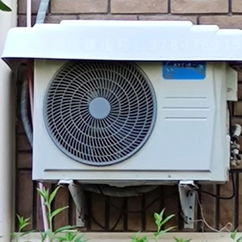 Split-Mini-Wärmepumpen-Klimaanlagenabdeckungen für Außengeräte, wetterfest, wasserdicht, Fenster-AC-Kondensatorabdeckung (Farbe: Weiß, Größe: 110 x 47 x 17 cm) — Heizung Warmepumpe