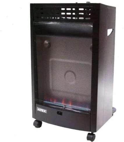 D&L Gasheizer Blue Flame 4200W Gasofen 4, 2kw Zeltheizung AWZ - Piezozündknopf, Regeldrehknopf (Min., Max.), inkl. Gasschlauch, Gasregler, Flaschenhalterung (bis 11 kg), Rollen, Thermische Sicherung — Heizung Warmepumpe