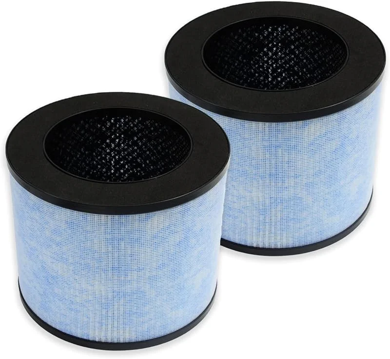 PUREBURG ErsatzFilter kompatibel mit Instant AP100 Luftreiniger, Teilenummer F100, 2 Stück 3-stufige Filtration H13 True HEPA, hohe Effizienz — Luftbefeuchter