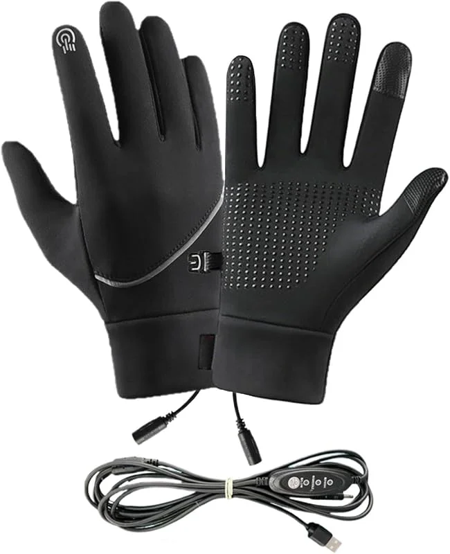 Beheizte Handschuhe Für Frauen Winddichte USB-Heizfäustlinge mit — Heizkleidung
