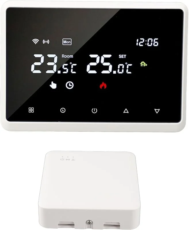 Smart Thermostat 0, 5°C Genauigkeit, Sprachsteuerung mit, Xiaodu, Yandex, für Gasheizkessel, Warmwasserbereitung, Raumthermostat — Heizung Warmepumpe