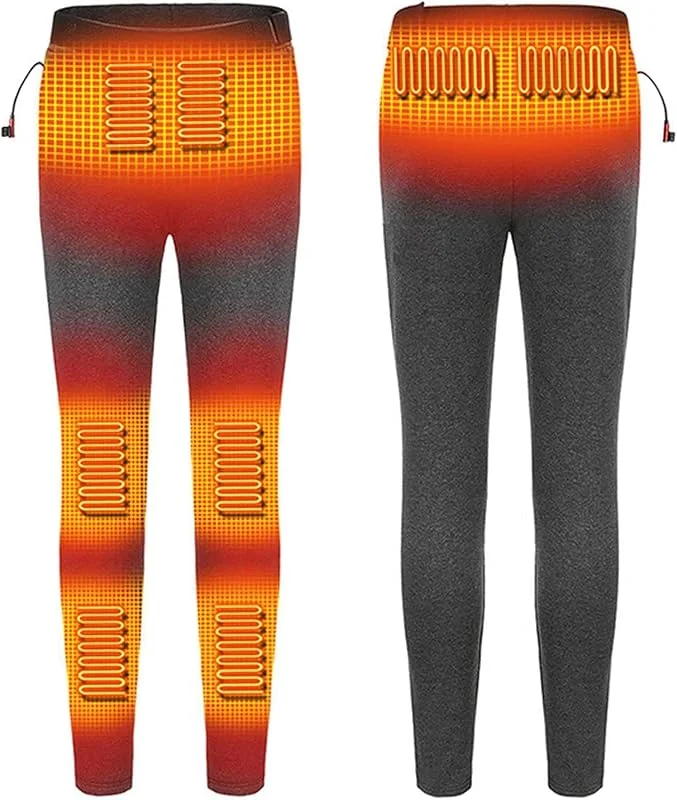 Hose for kaltes Wetter USB elektrisch beheizbare Hose 5 V elektrische Heizhose for Männer und Frauen im Freien, Winter, Heizhose, 8 Heizzonen, 3 Stufen der Temperaturregelung — Heizkleidung