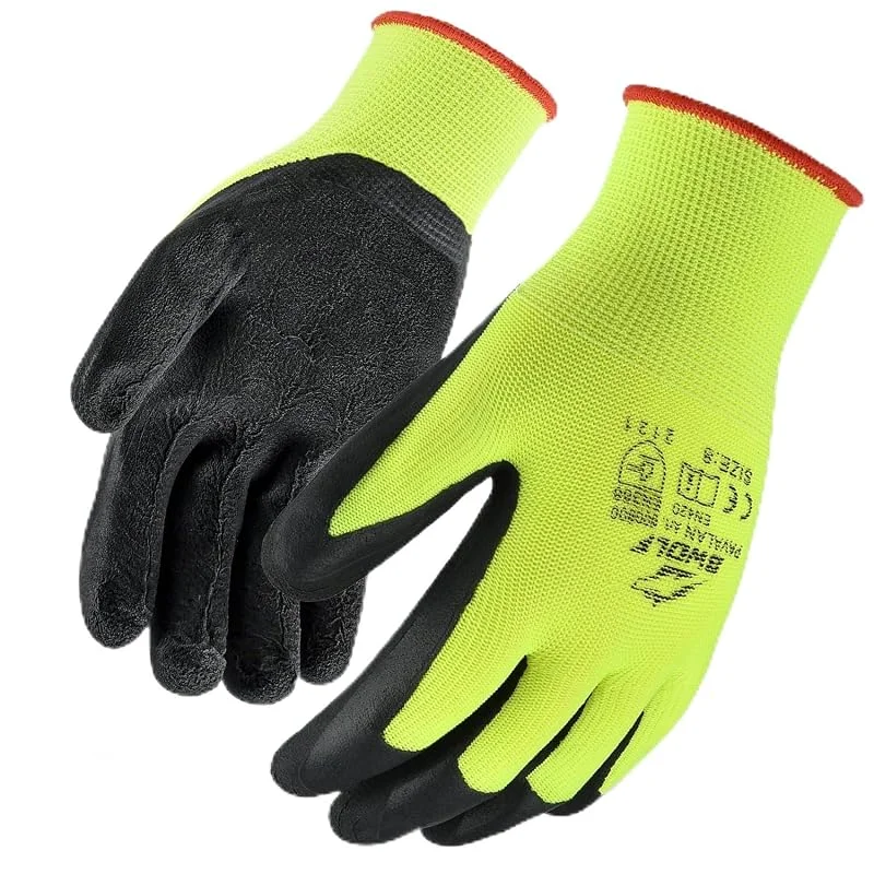 BWOLF PAVALAN 12 Paar Handschuhe Arbeitshandschuhe Herren Arbeitshandschuhe Damen Mechaniker Handschuhe Herren Montagehandschuhe mit robuster Latex Beschichtung (12, 10) — Heizkleidung