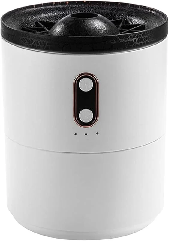 Luftbefeuchter 450 ml Flamme Aroma Diffusor mit LED Nachtlicht Lampe Duft Ultraschall Luftbefeuchter Raumluftbefeuchter